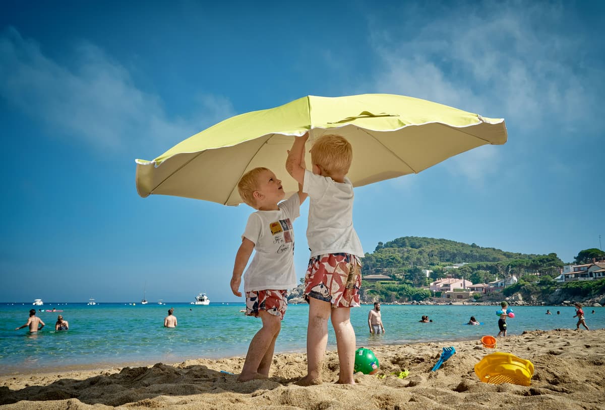 Black Sea coast near Burgas, a popular summer destination for family vacations